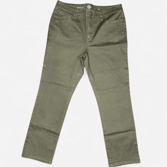 St. John's Bay Army Green Pants - Picture 1 of 8